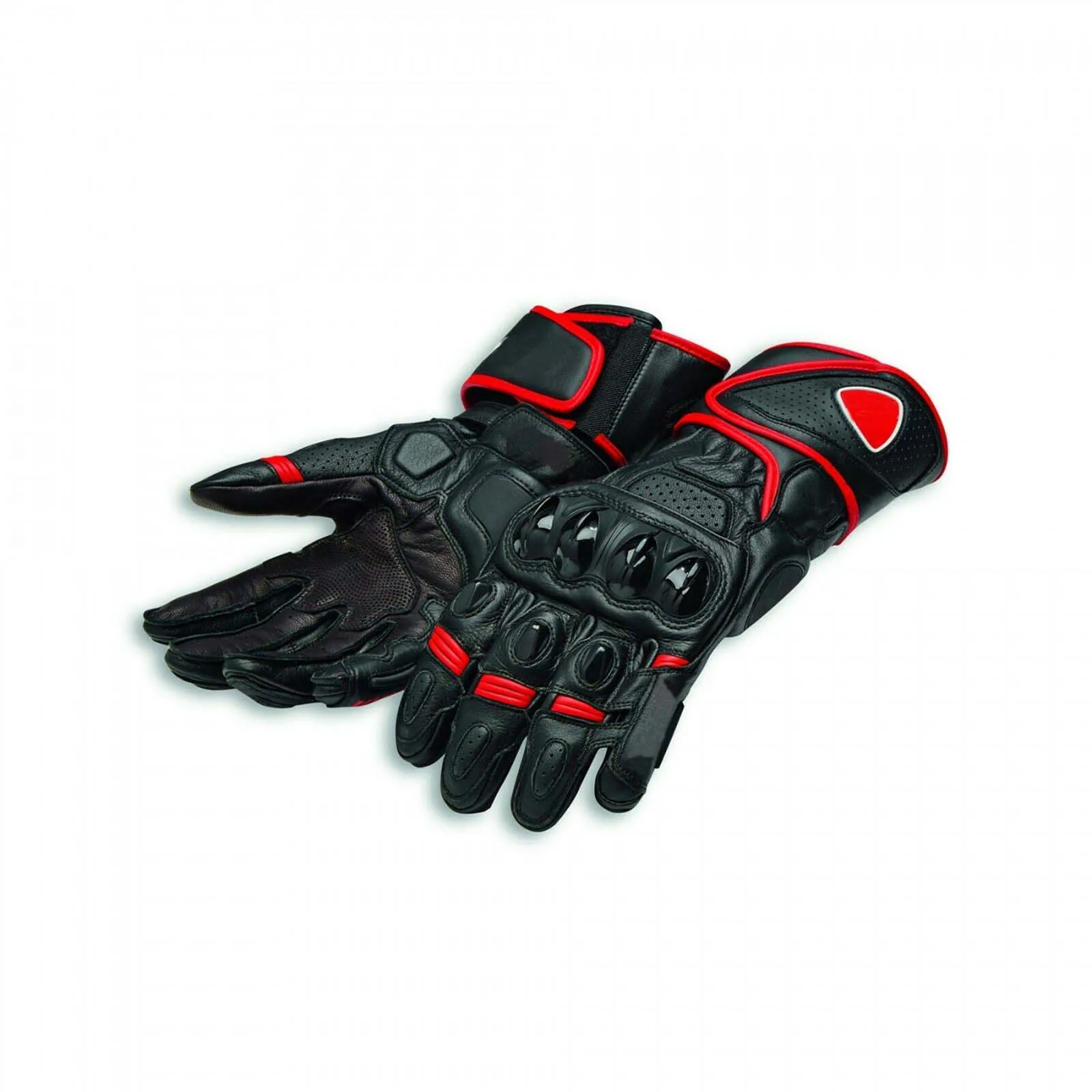 

Moto gp Leather Speed Evo C1 Motorcycle Gloves Racing Gloves Driving For Ducati Team Motorbike Black/Red Gloves