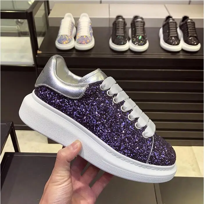 Европейская станция 2019 Новинка толстое дно блестки Золотой Лук уличный досуг