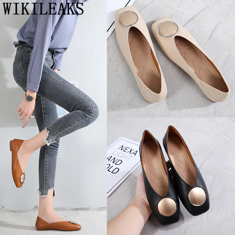 Женские туфли из натуральной кожи винтажные эконом-туфли в корейском стиле