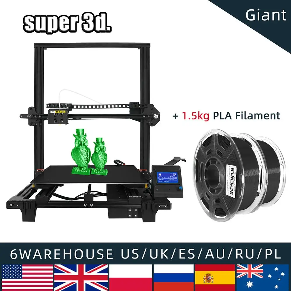 IdeaFormer Giant FDM 3D принтер полностью металлический большой размер impresora Высокая