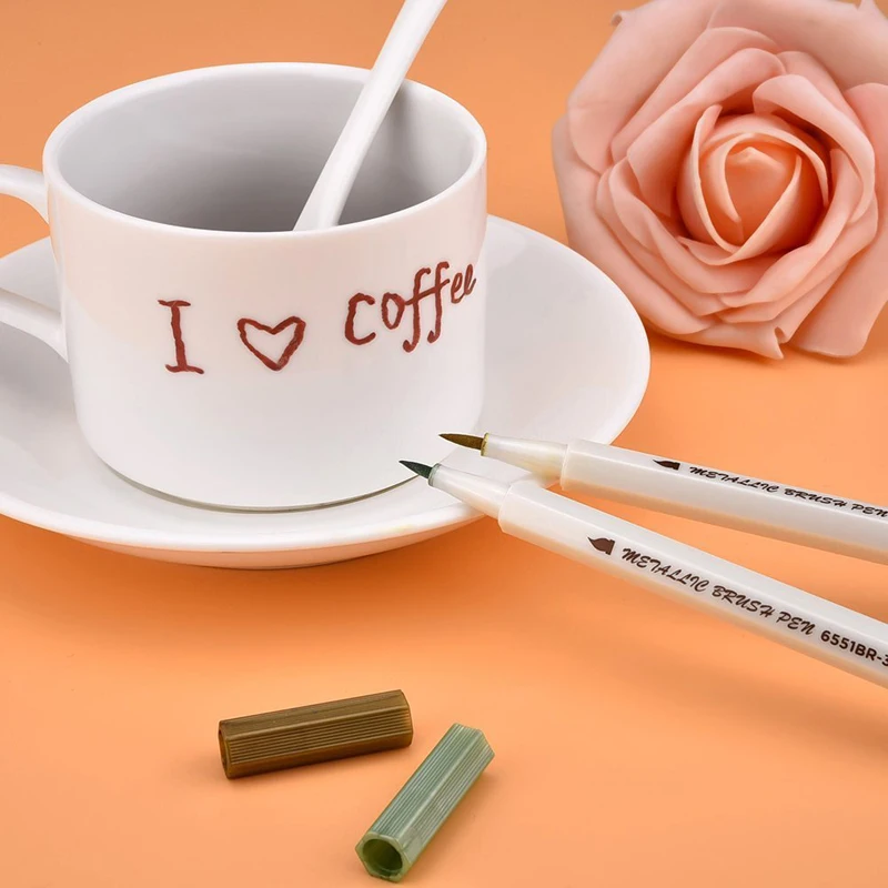 10 цветов металлический маркер ручка сделай сам скрапбукинг ремесла тонкая