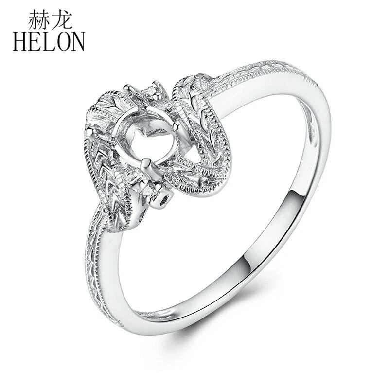 Женское кольцо с овальной огранкой и бриллиантами 6 х4 мм | Украшения аксессуары