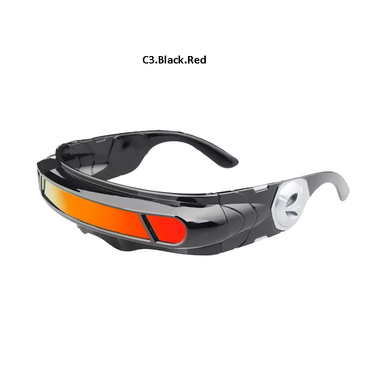 C3 Black.Red HBK X-man лазерные циклопы Хэллоуин солнцезащитные очки для отдыха дизайнерские специальные материалы памяти поляризационные путешествия щит Прохладный UV400 - Цвет линз: C3 Black.Red