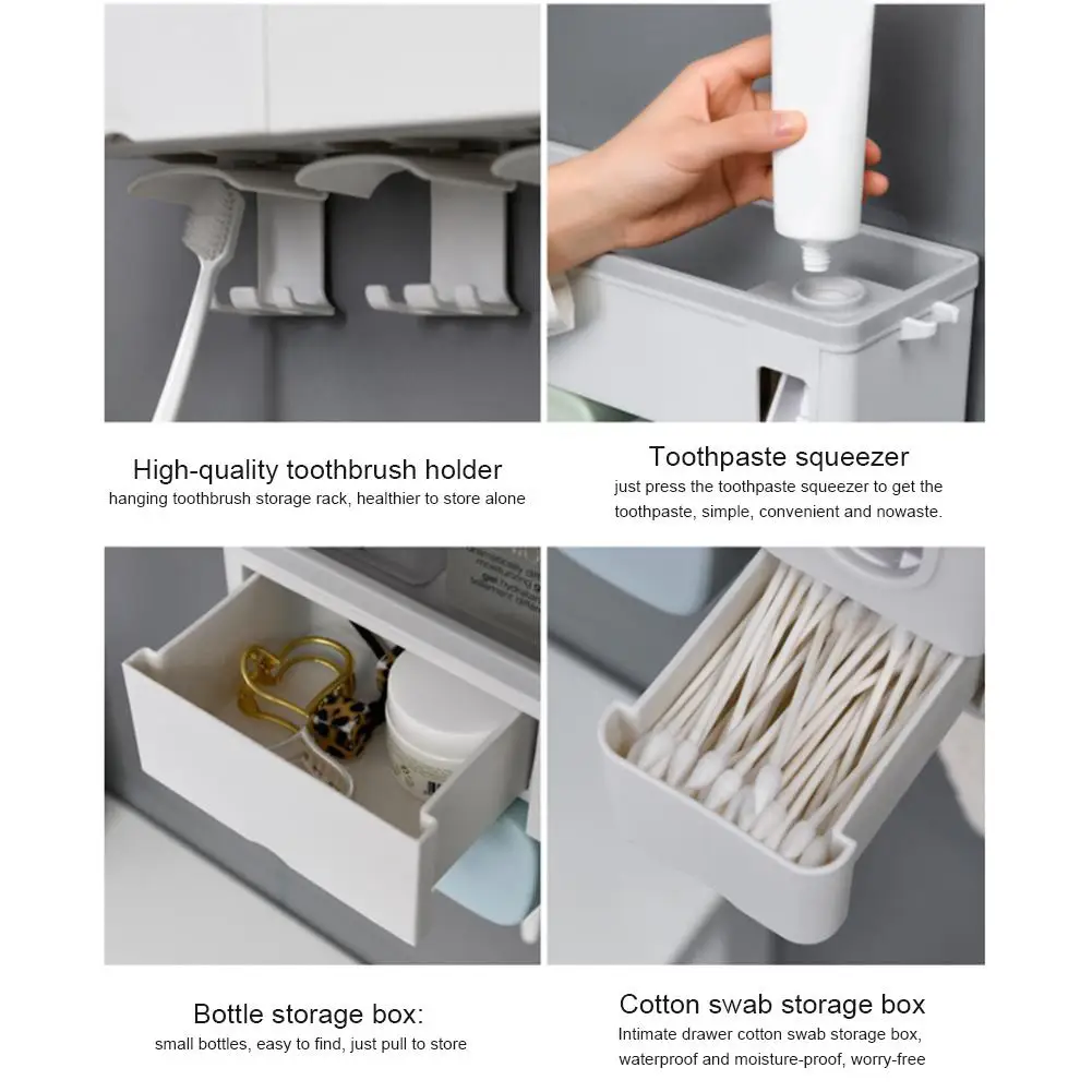 Скандинавская настенная подставка для зубных щеток 2 или 3 4 чашки вида стилей