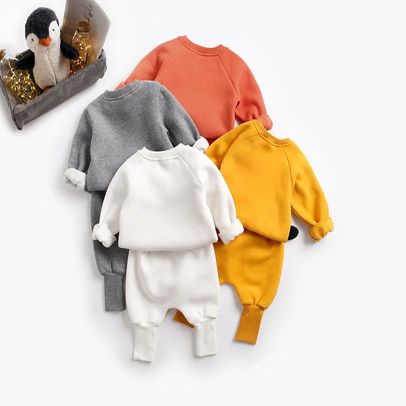 Комплекты одежды для малышей с длинным рукавом Осень-зима детская Милая одежда