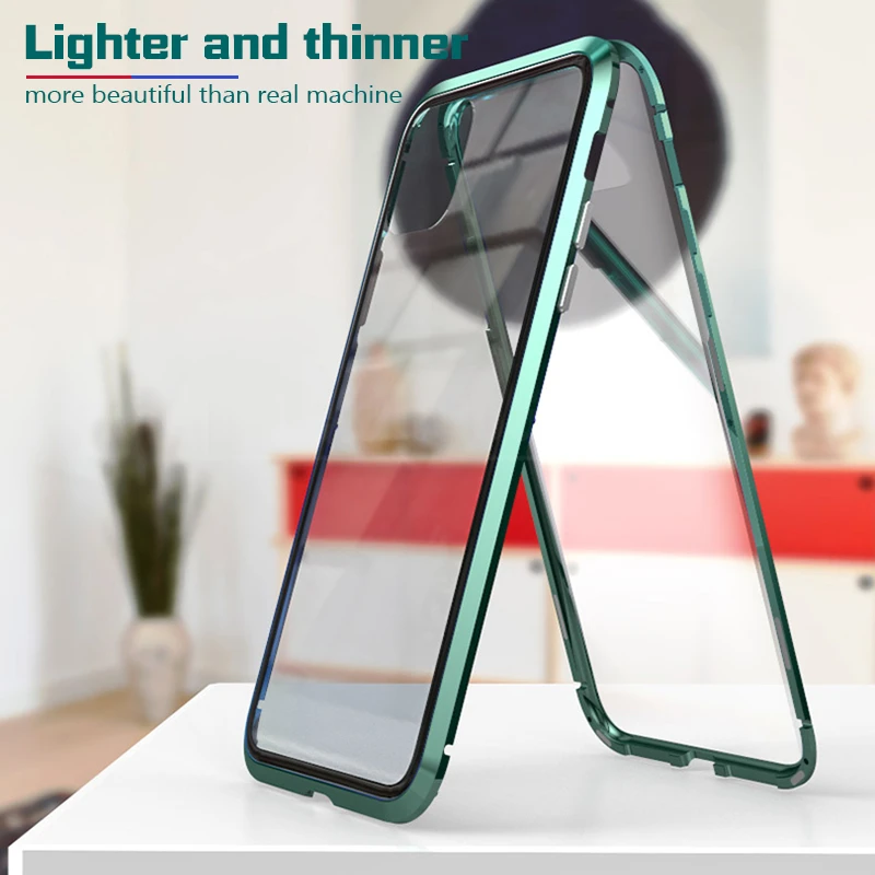 Полный защитный чехол для телефона iPhone 11 Pro Max 360 магнитный 11Pro противоударный