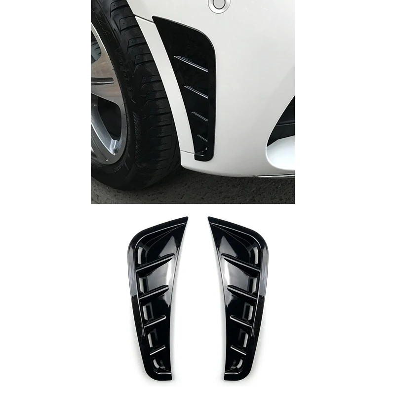 Автомобильный Черный передний бампер спойлер фланец воздухозаборник ветер нож