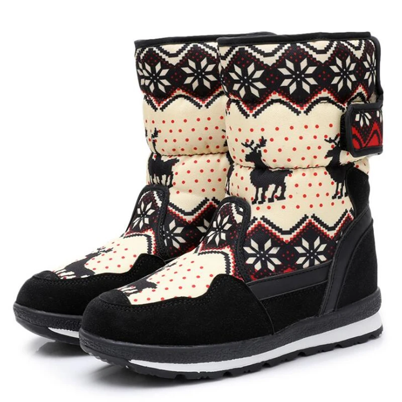 Теплые зимние ботинки из натурального меха теплые плюшевые женские