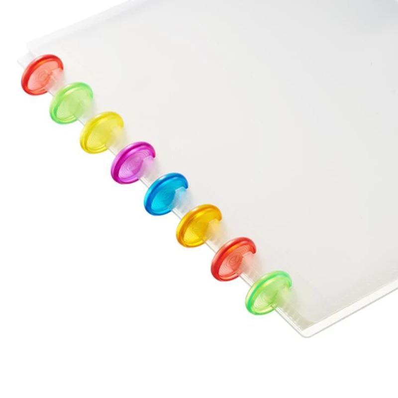 Прозрачная книга с пластиковым кольцом и пряжкой A4 8 дюймов фотоальбом из ПП