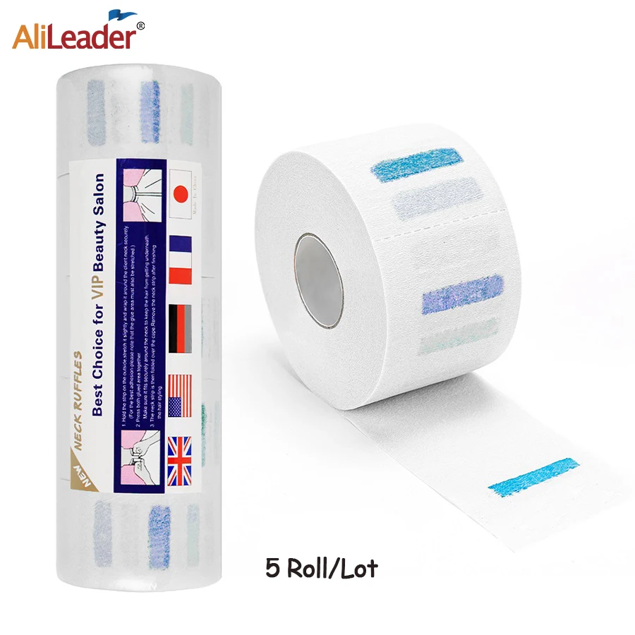 Alileader 5 шт. одноразовые воротник парикмахерский шеи рюшами рулон Бумага покрытия