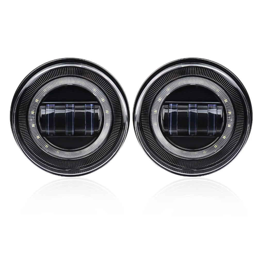 

LED Halo Fog Lights Daytime Running Driving Lamp for 07-13 GMC Sierra 1500 2500 3500 Halo DRL Led Round Fog Lamps Super Bright