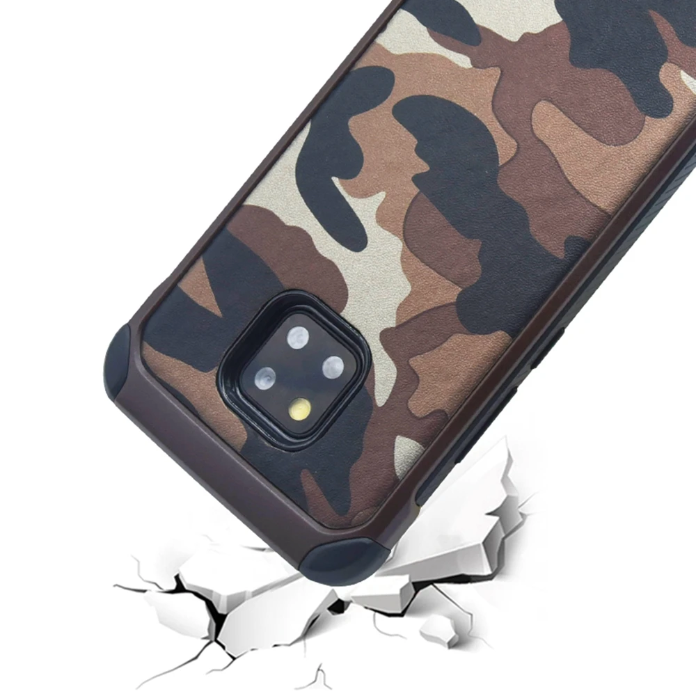 Тяжелый противоударный чехол-бампер для Huawei P20 Lite P9 P10 Мужской мягкий Камуфляжный