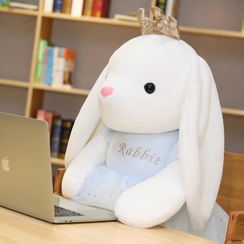 

1pc Big Cute Ballet Bunny Plush Toys Lovely Dressing Cloth Animal Rabbit Dolls Stuffed Soft Baby Finger Toys Birthday Gifts
