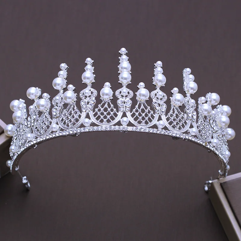 Модная Корейская тиара принцессы имитация преала корона аксессуары для волос