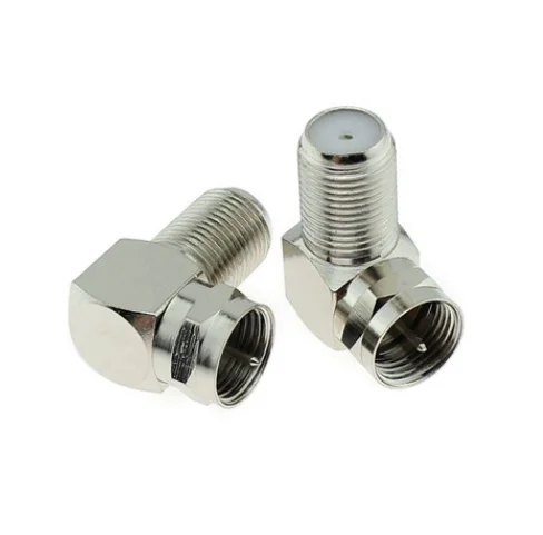 5 шт. F мужчин и женщин F 90 Drgree под прямым углом ТВ антенна Разъемы Адаптера