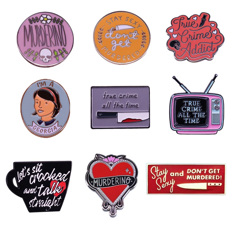 

My Favourite Murder Series Brooch SSDGM True Crime Fan Pin Murderino Gift