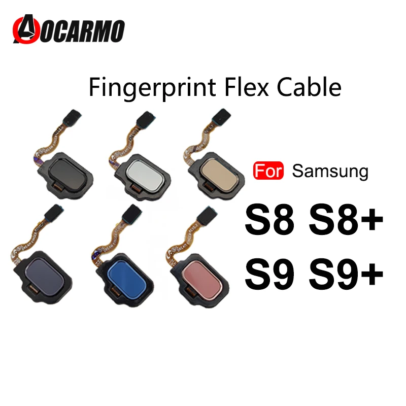 

Aocarmo Fingerprint Sensor Home Button Flex Cable for Samsung Galaxy S8 S9 Plus S8+ SM-G960 G965 G960F G965F Replacement Part