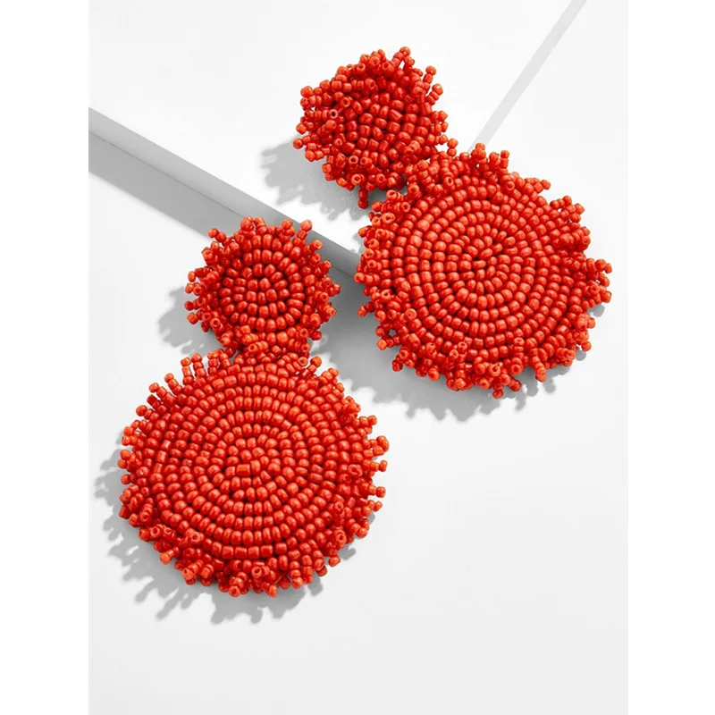 Длинные висячие серьги для женщин винтажные этнические с большими кристаллами