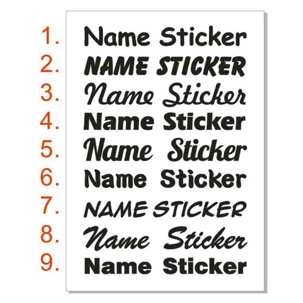 1Pcs Green Vinyl Custom Cuting Name Sticker Personalised Label PVC Waterproof Tags For Water Bottle Lanch Box Room Door Decor |