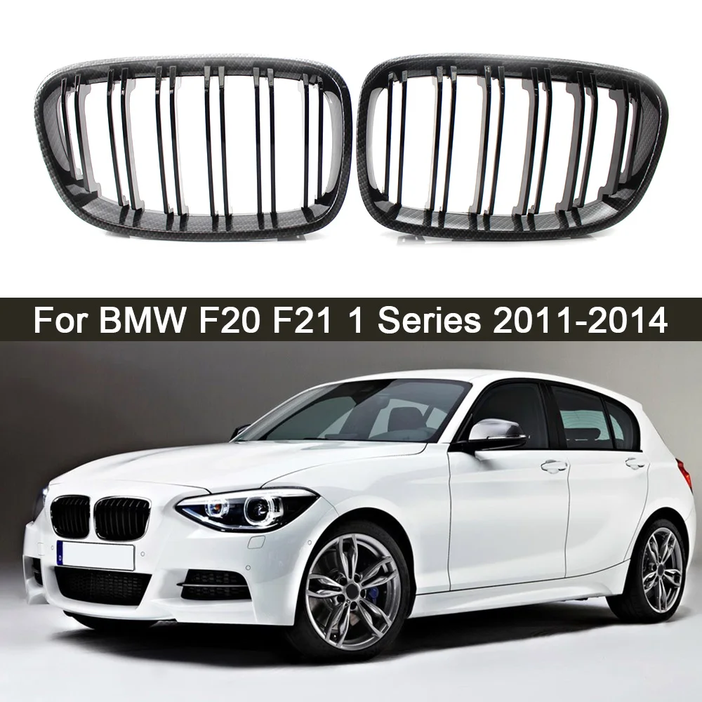 1 пара левый и правый карбоновый вид автомобильный передний бампер решетка