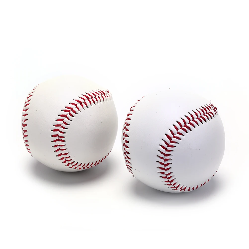 

High Quality 9" baseballs pvc upper rubber inner soft hard balls softball training exercise