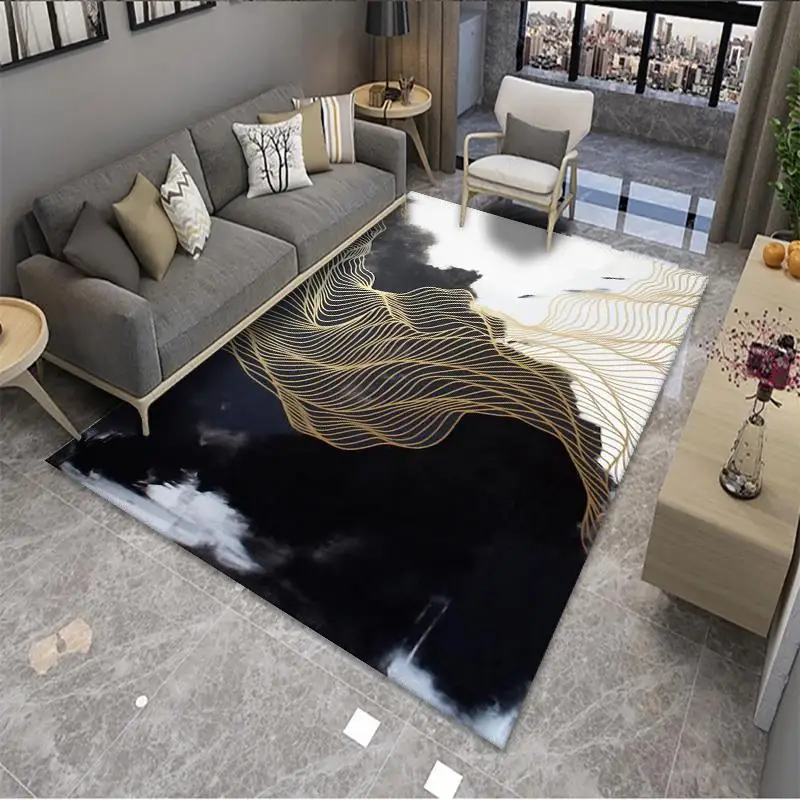 

Nordic Style Carpet Modern Home Large Size Non-slip Wear-resisting Washable Living Room Hallway Decoration Rectangle Rugs