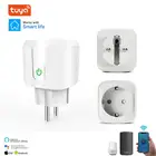 16A Wi-Fi Tuya Беспроводной пульт дистанционного управления смарт-розетка ЕСFR разъем приложение Smart life Управление работает с Alexa Google Assistant IOSAndroid