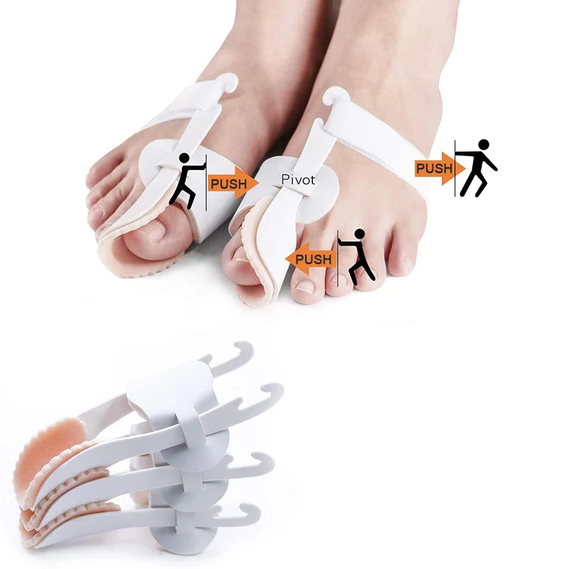 

1Pair Hallux Valgus Orthopedic Braces Toe Correction Night Foot Care