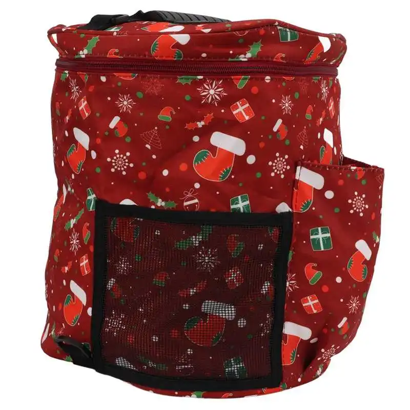 Сумка для вязания крючком с красным рождественским рисунком | Дом и сад