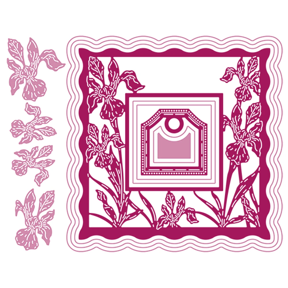 

New Arrival in 2021 Christmas Hot Selling Stylish Stems Metal Cutting Dies Diy Scrapbook Embossed Paper Card Photo Album Craft