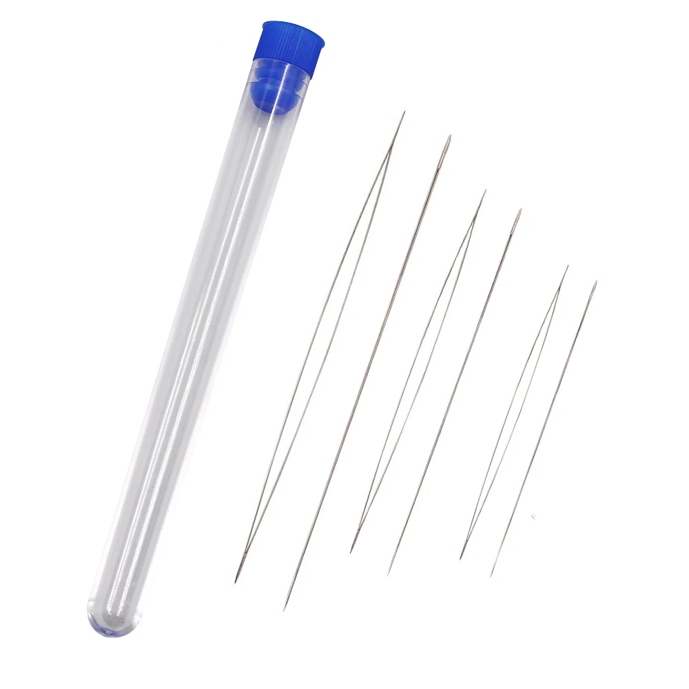 

80M 0.2mm Transparent Crystal Line Beading Thread with Big Eye Beading Needles For DIY Necklace Bracelet Jewelry Making Tool