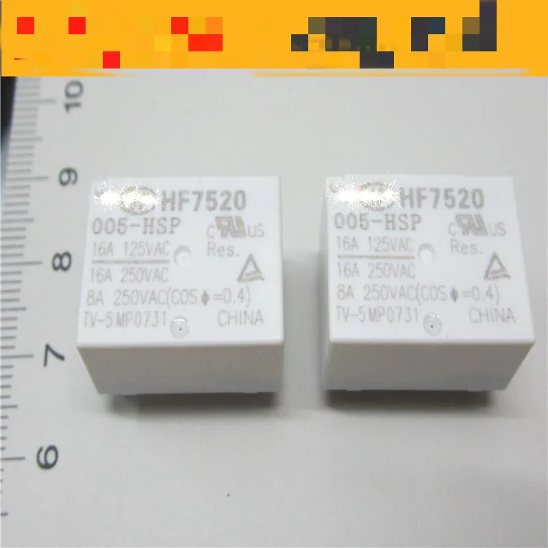 Реле 2 шт./лот HF7520-005-HSTP HF7520-012-HSTP HF7520-024-HSTP 4PIN 16A |