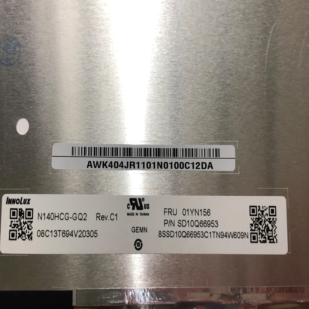 14 0 inch 19201080 72 color fru 01yn156 01yn155 n140hcg gq2 fit ne140fhm n61 for thinkpad t490s t495 t495s luminance 400nits free global shipping