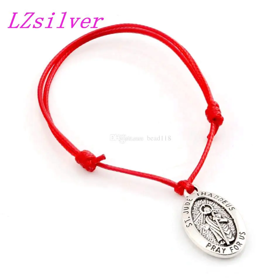 10 шт. регулируемые браслеты из цинкового сплава Иуда Фаддей Иисуса Овальный