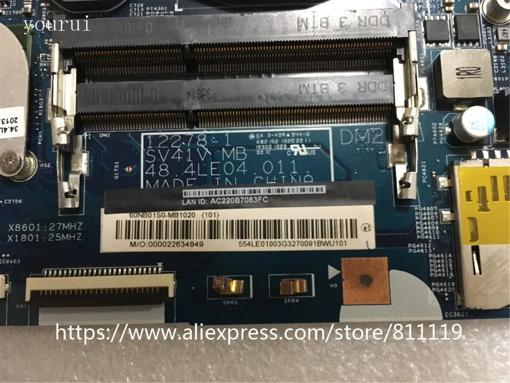 

yourui ASUS X450VE 12278-1 48. 4le04. 011 DDR3 100%