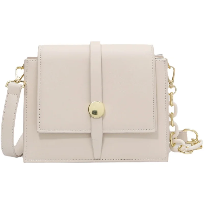 

Niche Design Popular Handbags 2021 New Fashion All-match Ins Messenger Bag High-end Western Style Square Bag Width: 19cm