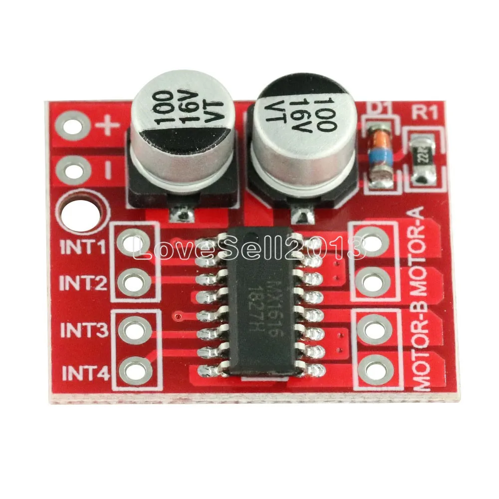 1.5A 2 сторонний двигатель постоянного тока фрикционная скорость двойной H