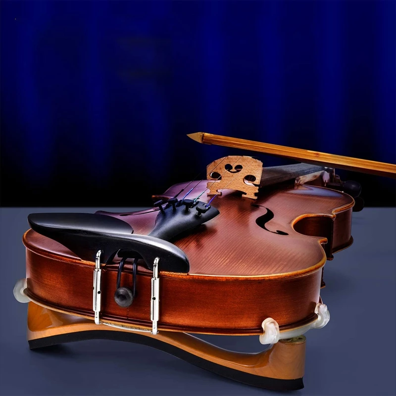 

Violin Shoulder Rest Shoulder Mount with Silicone Rubber Feet & Foam Padding Adjustable Feet for 4/4 3/4 Violin