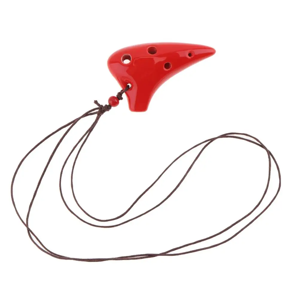 Керамическое ожерелье с 6 отверстиями мини альт тонек окарина инструмент