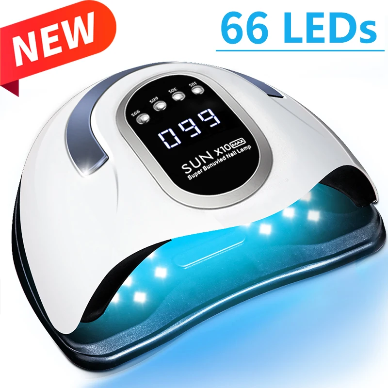 SUN X10 Max Lampara UV LED Nail Lamp for Drying Nails Gel Polish With Motion Sensing Professional UV Lampe for Manicure Salon