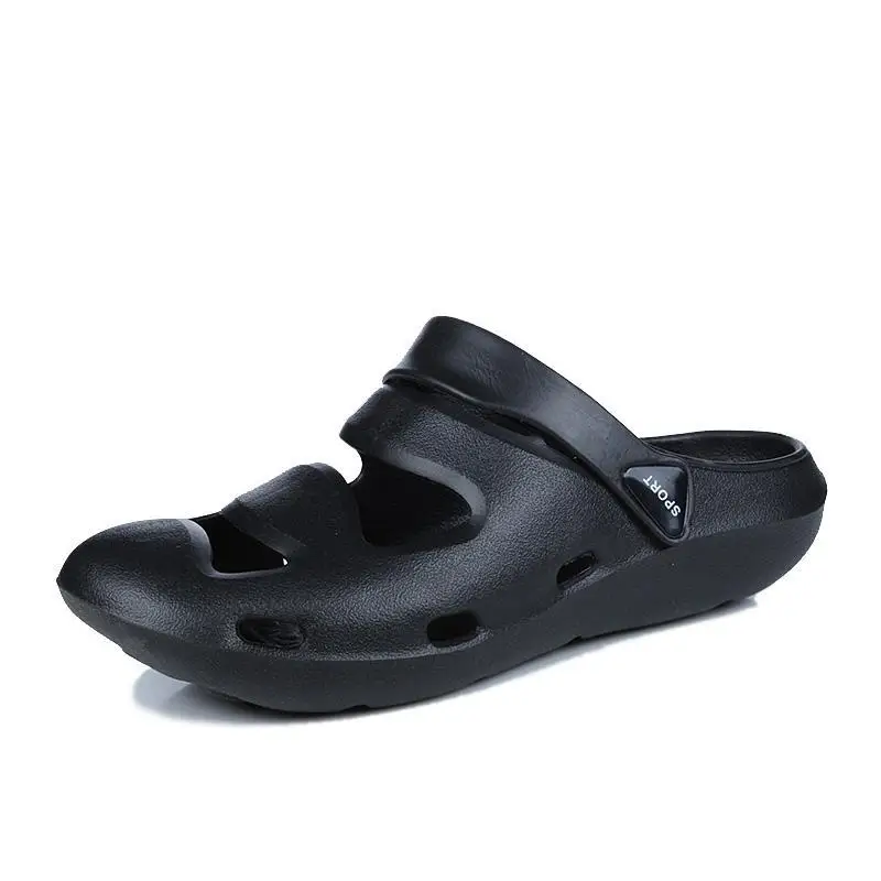 

2021 Summer Beach Slippers Casual Slides Men Sea Clogs Sandals Mules Flip Flops Boy Flat Platform Shoes Light Soft Masculina