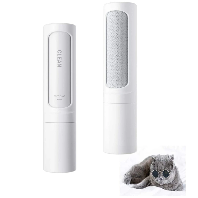 

HOT Pet Hair Lint Brush Lint Roller Clothes Portable Clothes Brush Pet Self-Cleaning Lint Remover Clothes for Cats