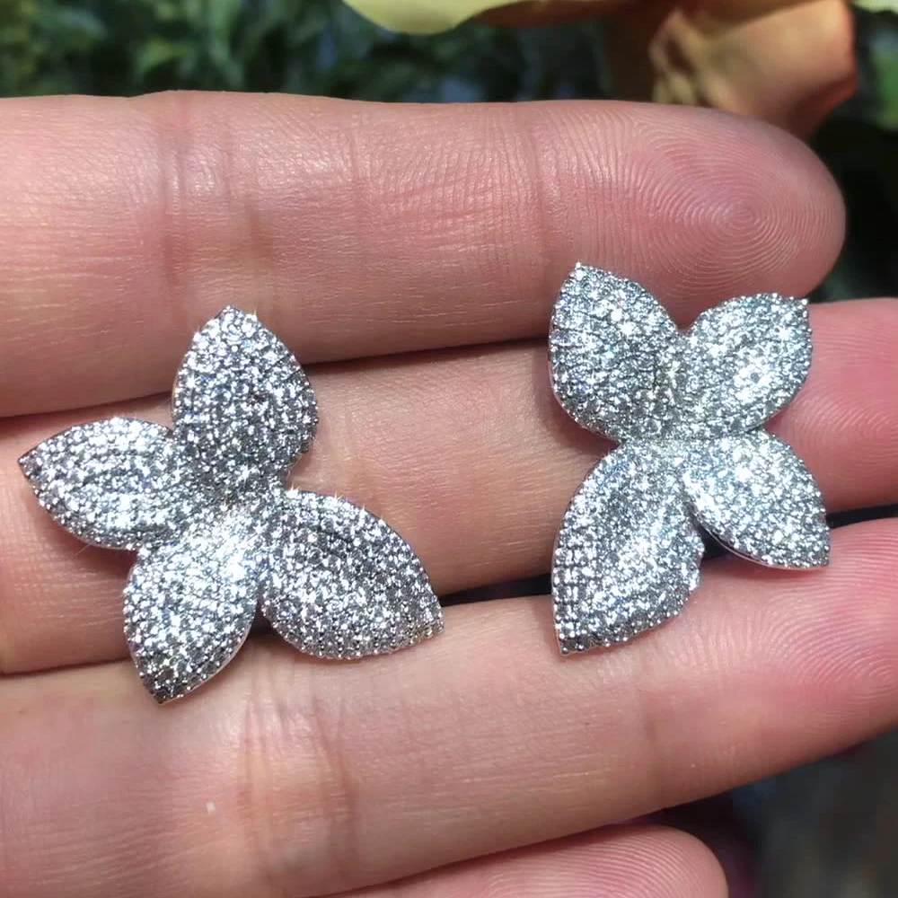 Missvikki модные серьги Классический Романтический стиль серьги-гвоздики кубический