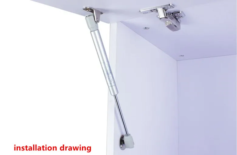 30-120N медный силовой подъемник для дверей шкафа газовая стойка гидравлический