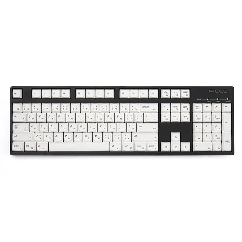 166 Keys XDA Profile PBT Keycap Minimalist White Style Dye-Sub Keycaps for GMMK Pro Cherry MX Switch Mechanical Keyboard