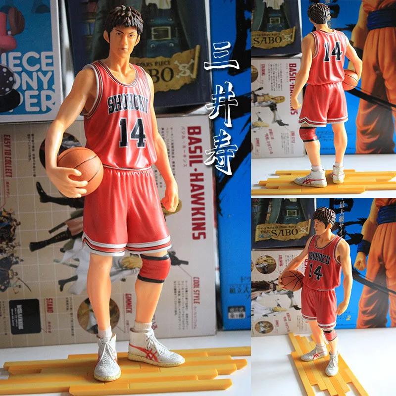 

Anime Slam Dunk Shohoku Mitsui Hisashi No.14 PVC Action Figure Basketball Hanamichi Sakuragi Collectible Doll Toy Model 25cm