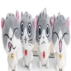 Смешанный дизайн, маленькая Серая кошка, хлопчатобумажная кукла; Брелок-подвеска, Декор, плюшевая Подарочная игрушка