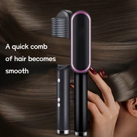 american plug multifunctional professional hair straightener tourmaline ceramic brush hair comb straighteners curling hair iron