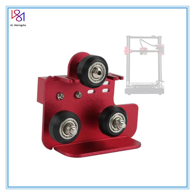 Cr 10 Pro 3d экструдера задняя Поддержка пластина с шкив новые красные аксессуар