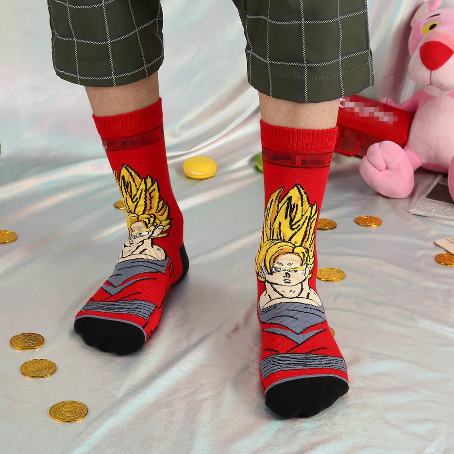 Аниме Сон Гоку какарото чулки Косплей Костюм короткие носки Взрослые хлопковые |